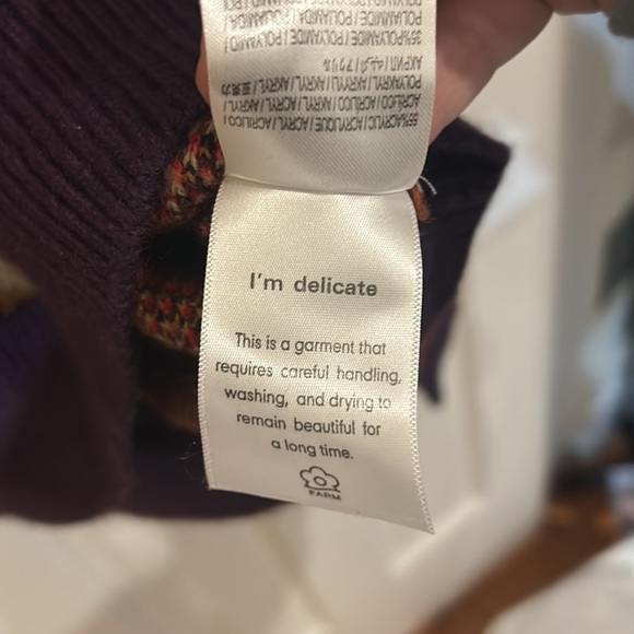 Farm Rio Stripes and Patch Sweater M - Picture 6 of 8